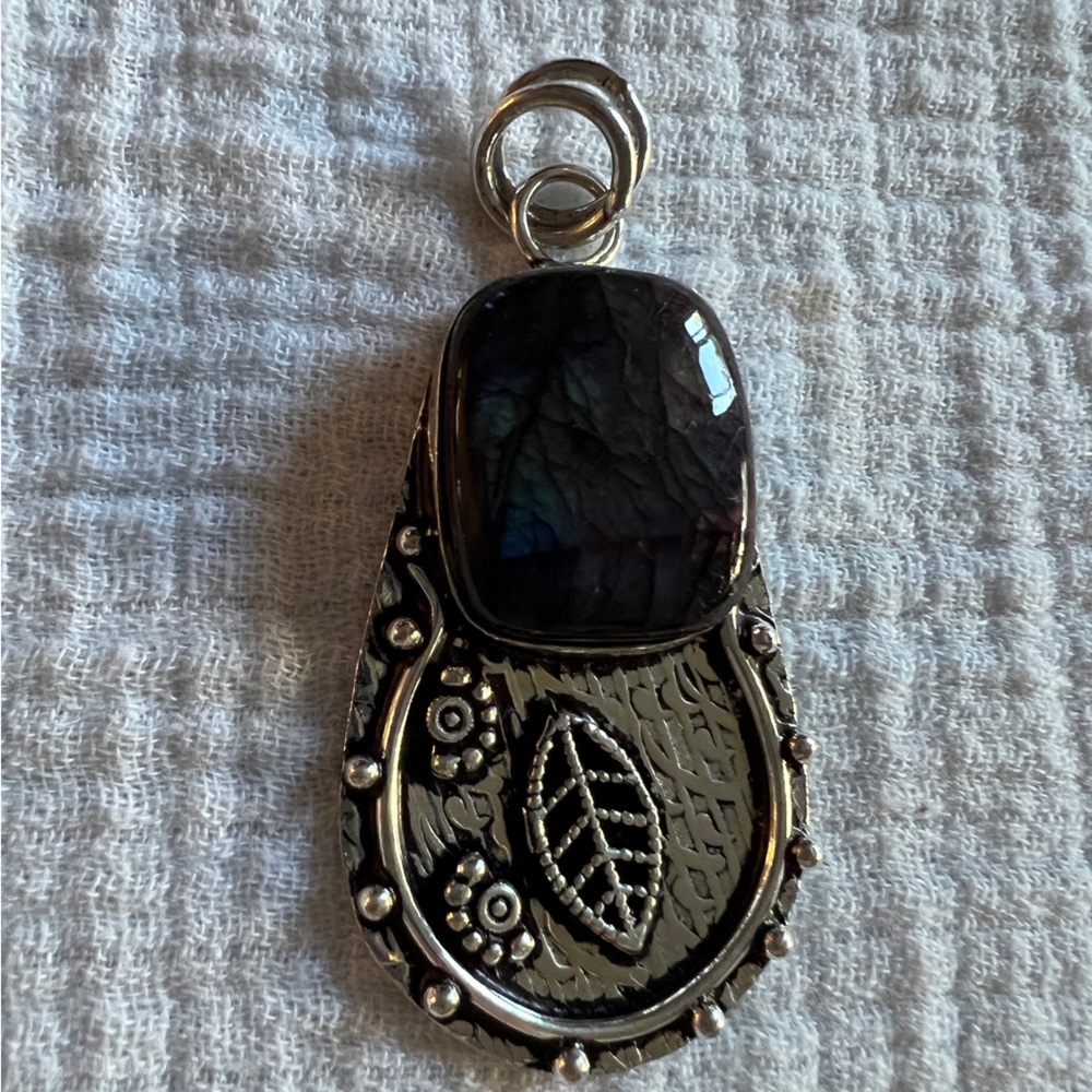 Natural Labrodite Pendant